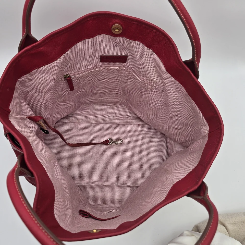 Dooney & Bourke Kristen Red Leather Tote Bag - Picture 15 of 16